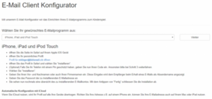 E-Mail Client Konfigurator